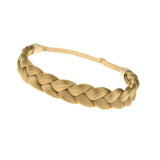 Winopey 3 Strands Synthetic Hair braided Headband Classic Chunky Plaited Elastic Stretch Hairpiece braid headband - Ladies Beauty Headwear (colour4)