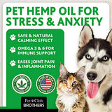 PETCLUBBROTHERS B Hemp Oil for Dogs & Cats 300,000 - Premium Hemp Seed Oil