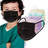kids Colored Disposable Face Mask Children 3-Ply Face Masks (5 Solid Colors)