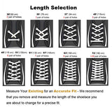 Handshop Half Round Shoelaces 1/4" - Oval Shoe Laces Replacements For Sneakers