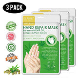 Moisturizing Hand Mask (3 Pack), Hand Spa Mask for Dry Hands