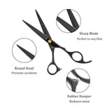 Eage Professional Hair Cutting Scissors Set, 10Pcs Haircut Scissors Thinning Shears, Multi-Use Haircut Kit Hairdressing Scissors Hair Cutting Shears for Barber Salon Home Hair Shears for Men Women