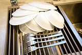 Surpahs Over The Sink Multipurpose Roll-Up Dish Drying Rack