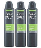 Dove Men Extra Fresh Antiperspirant Deodorant 48h Spray 150 ml / 5 fl oz (3 Pack)