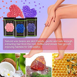 Wax Beads for Hair Removal, Auperwel Hard Wax Beans for Brazilian, Face, Bikini