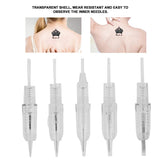 Disposable Eyebrow Tattoo Cartridge Needles Microblading Needle for Faster Coloring with Tattoo 1P 3P 5P 5FP 7FP (50pcs)