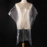 50Pcs Hair Salon Capes, Disposable Clear Hair Cutting Capes, Waterproof Haircut Cover Shampoo Barber Cape, Perfect for Home Barbershop and Salon Hairdressing, Hair Coloring, Perming - 51.2" x 36.2"