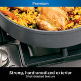 Ninja C30020Z Foodi NeverStick Premium Hard-Anodized 8-Inch Fry Pan, slate grey