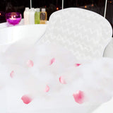 Bath Pillows For Tub, Premium 3D Mesh Breathable Bathtub Pillow, Ergonomic Comfort Spa Bath Pillows For Tub Neck And Back Support, Bath Accessories For Women & Men With Powerful Suction Cups, White