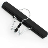 5pcs Wig Storage Bags with 5pcs Wooden Hangers Hair Extensions Carrier Holder Dustproof Case Pouch Beauty Hair Salon Organizer for Daily Use & Travel (Purple Wig Bags+Black Hangers)