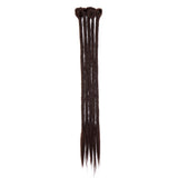 20 Inch Dreadlocks Hair Extensions African Faux Locs Crochet Twist Hair Reggae Hipple Braids Style 5pcs/Pack Medium Brown