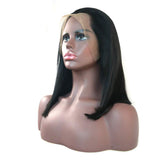 13x6 Lace Front Straight Short Bob Wigs 150% Density Brazilian Remy Hair Wigs for Black Women Free Style (14 Inches)