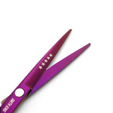 6.0 Inches Hair Cutting Scissors Set with Combs Lether Scissors Case,Hair cutting shears Hair Thinning shears For Personal and Professional (Voilet)