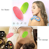 INNERNEED Soft Silicone Body Scrubber Exfoliating Glove Shower Cleansing Brush