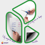 kedudes Magnetic Dry Erase Whiteboard Sheet 17" x 11" with a Set of 6 Markers