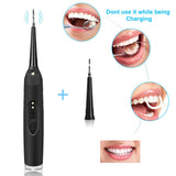Electric Dental Calculus Remover, OUZIGRT Tartar Scraper for Teeth Calculus Smoke Stain Remover with LED Light 2 Cleaning Heads Tartar Remover Dental Tools (Newest Version)