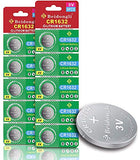 CR1632 3 Volt Lithium Coin Cell Battery (10 Batteries)【5-Years Warranty】