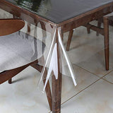 Clear Vinyl Tablecloth Protector Waterproof/Oil-Proof Plastic Square Transparent Sheet