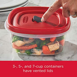 Rubbermaid Easy Find Vented Lids XL Serving Food Storage Set of 2 (4 Pieces Total)