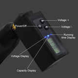 Jconly Mini Wireless Tattoo Power Supply 2000mAh Tattoo Battery Pack with LCD Screen for Rotary Tattoo Pen Machines(RCA)