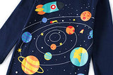 Pajamas For Boys Children Airplane Rocket Clothes Kids Pants Set 4 Pieces Sleepwea