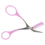Home-X Eyebrow Trimming Scissor with Attachable Grooming Comb