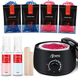 Waxing Kit for Women, Ajoura 2020 Professional Wax Warmer for Coarse Hair Removal