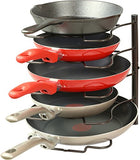 SimpleHouseware Kitchen Cabinet Pantry Pan and Pot Lid Organizer Rack Holder, Bronze