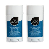 All Good Deodorant, Aluminum-Free, Natural, Vegan (Tea Tree & Basil)(2-Pack)