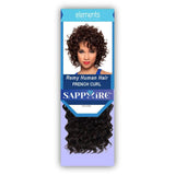 Elements (Sapphire Sc French Curl) - Remy Human Hair Weave in OFF BLACK