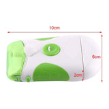 Walfront Electric Nail Trimmer White Green Dual-use Nails Trim File Clipper Manicuring Tools