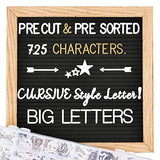 Felt Letter Board with Letters, 10x10 inch Changeable Letter Boards + Pre Cut & Sorted