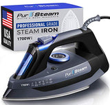 Professional Grade 1700W Steam Iron for Clothes with Rapid Even Heat Scratch Resistant