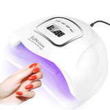 150W UV LED Nail Lamp,Yivon Nail-Light Dryer for Gel and Regular Polish with 4 Timers, Nail Art Tools for Manicure and Pedicure