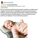 UpwardBaby Thick Baby Lounger Pillow for Newborn - Adjustable Dock A Tot Baby Nest