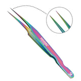 Metaleks Eyelash Extension Tweezers Japanese Stainless Steel In Multi Titanium Coating
