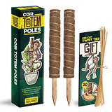 Totem Monkey Moss Pole - 26.4 Inch Coir Totem Plant Support - 2 Coco Sticks