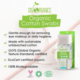 Cotton Swabs Organic by Sky Organics (Large pack of 500 ct.) Natural Cotton Buds