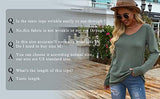 Jescakoo Fall Shirts for Women Long Sleeve Long Tops Loose Fit Coffee S