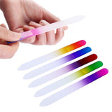 30 Pcs Glass Nail File Bulk with Plastic Sleeve, Crystal Fingernail Files Set, Double Sided Finger Nail Files, Professional Manicure Nail Care, Christmas Gifts for Women Girls