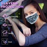 60 Pack Disposable Face Masks, Face Mask for Women with Lace Pattern Breathable