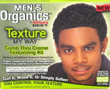 Africas Best Organic Texture My Way Kit For Men (3-Pack) with Free Nail File