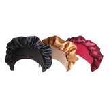 Ever Fairy Polyester Night Cap,Women Curly Girl Slap Headwear Sleep Slouchy Bonnet Cap with Premium Width Elastic Band