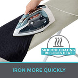 HOME GENIE Reflective Silicone Ironing Board Cover, 15x54, Hook and Loop Fastener