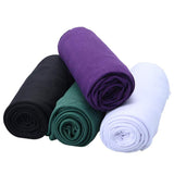 4 Pieces Stretch Jersey Turban Head Wrap Knit Headwraps Urban Hair Scarf Solid Color Breathable Ultra Soft Extra Long Head Band Tie for Women