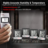 ThermoPro TP49 Digital Hygrometer Indoor Thermometer Humidity Meter Room