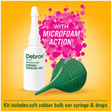 Debrox Earwax Removal Kit, Includes 0.5 oz Earwax Removal Drops and Ear Syringe Bulb