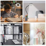 Clip Light Reading Lights - QQAPPU 24 LED USB Desk Lamp with 3 Color Modes