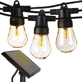 Brightech Ambience Pro - Waterproof, Solar Powered Outdoor String Lights - 27 Ft