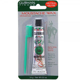 Pinaud Moustache Wax with Brush/Comb, Neutral, .5 oz - 2pc